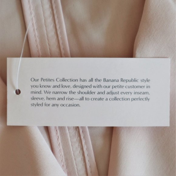 Banana Republic Soft Pink Lightweight Peplum Blazer with Bows NWT - Picture 8 of 10